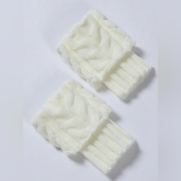 Other - Cozy White Knit Kids Leg Warmers